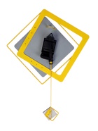 Часы настенные интерьерные «Геометрия», с маятником, плавный ход, 40×53 см - Фото 4