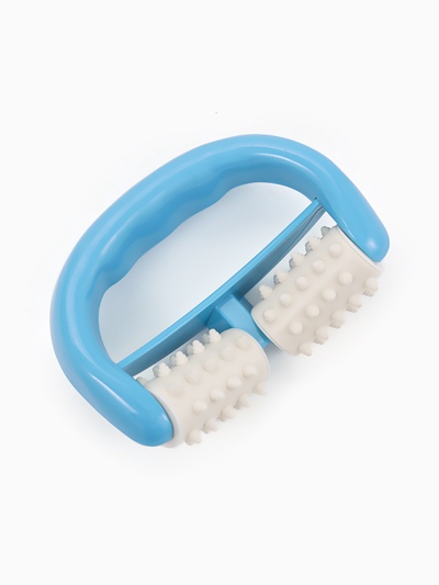 Массажёр «Роллер», с шипами, универсальный, 14×10×5 см, голубой