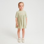 Платье для девочки MINAKU: Cotton Collection цвет зеленый, рост 104 - Фото 3