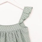 Топ для девочки MINAKU: Cotton Collection цвет оливковый, рост 146 - Фото 5