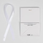 Пакет подарочный с лентой, упаковка, «Белый», 13 х 19 х 9 см 7303864