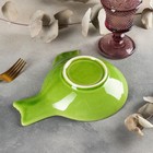 Салатник керамический «Птица», 22×18 см, цвет зелёный - фото 31198569