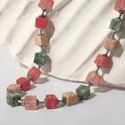 Колье «МИКС камней» кубики, цветное, 40см с удлинителем 3см - Фото 1