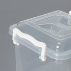 Контейнер для хранения Альтернатива, 4 л, 19.5×19.5×17.5 см, с крышкой, пластик, прозрачный - Фото 2