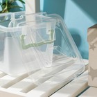 Контейнер для хранения Альтернатива, 4 л, 19.5×19.5×17.5 см, с крышкой, пластик, прозрачный - Фото 7