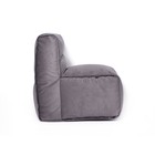 Кресло модульное бескаркасное «Комфорт», размер 80x55x75 см, велюр, графит - Фото 2