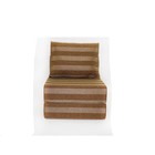 Бескаркасное кресло-кровать «Окта», размер 75x100x75 см, рогожка, коричневая полоса - Фото 3
