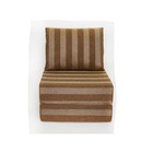 Бескаркасное кресло-кровать «Окта», размер 75x100x75 см, рогожка, коричневая полоса - Фото 5