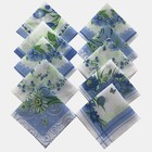 Комплект носовых платков (10шт.) женский 28х28 рис.205-6/микс хл100% - Фото 1