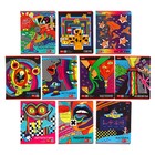 Комплект предметных тетрадей 10 предметов, 48 листов, Dream Art, мелованый картон, закруглённые углы - Фото 1