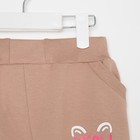 Брюки для девочки, цвет бежевый, рост 86 см - фото 53930109