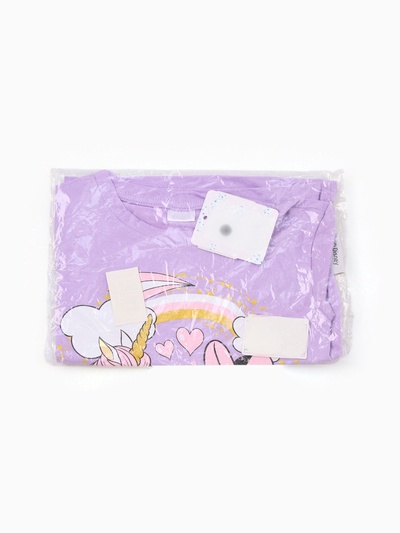 Футболка для девочки KAFTAN: Unicorn, лиловая, размер 28 (86-92 см)