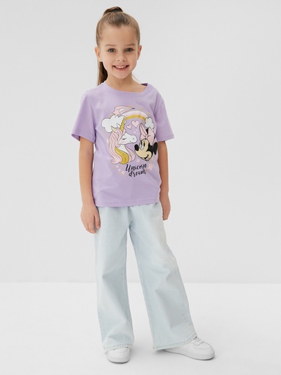 Футболка для девочки KAFTAN: Unicorn, лиловая, размер 28 (86-92 см)