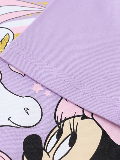 Футболка для девочки KAFTAN: Unicorn, лиловая, размер 28 (86-92 см)