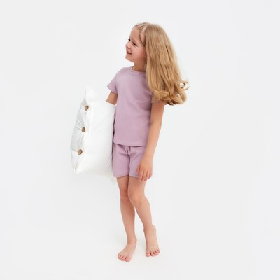 Пижама детская для девочки KAFTAN Dream, размер 32 (110-116 см), лиловая