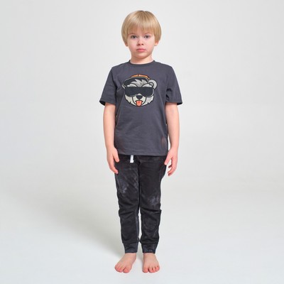 Пижама детская для мальчика KAFTAN "Trendy" р.30 (98-104), серый