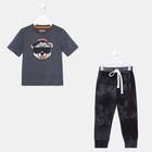 Пижама детская для мальчика KAFTAN "Trendy" р.30 (98-104), серый - фото 21509403