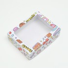 Коробка крышка-дно "SWEET CANDY", с окном, 18 х 15 х 5 см (комплект 5 шт) - фото 38576676