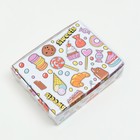 Коробка крышка-дно "SWEET CANDY", с окном, 18 х 15 х 5 см (комплект 5 шт) - фото 38576678