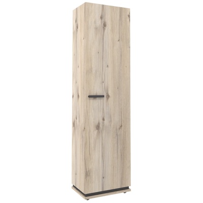 Шкаф прямой для одежды и белья Nature 8, 560×416×2116 мм, цвет гаскон пайн/чёрный