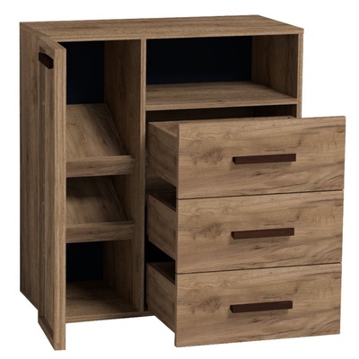 Тумба для обуви Nature 89, 782×405×879 мм, цвет дуб табачный craft