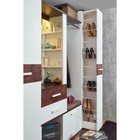 Шкаф для обуви «Норвуд 73», 300 × 2125 × 400 мм, цвет белый / орех шоколадный - Фото 4