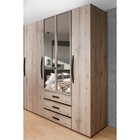 Шкаф для одежды и белья Nature 555, 1600 × 595 × 2300 мм, цвет гаскон пайн / чёрный - Фото 4