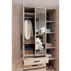 Шкаф для одежды и белья Nature 555, 1600 × 595 × 2300 мм, цвет гаскон пайн / чёрный - Фото 9