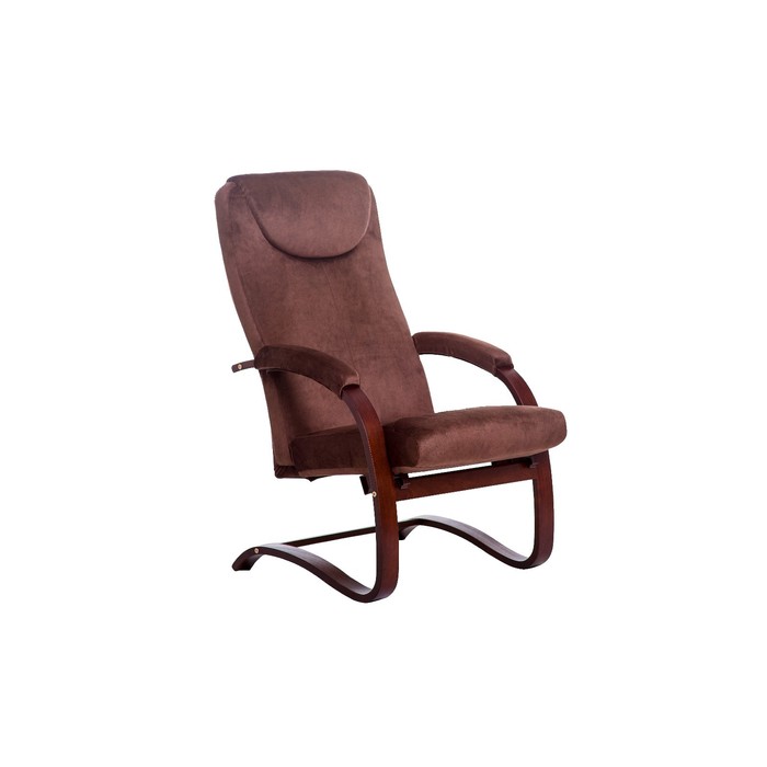 Кресло Комфорт +  качалка Орех/ткань Невада Шоколад - Фото 1