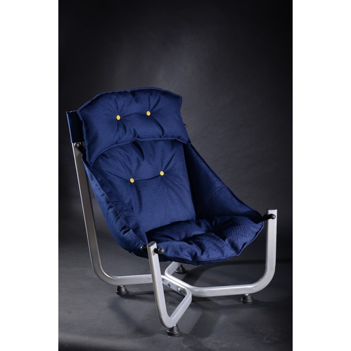 Кресло Медуза Орех/ткань Оксфорд синий - Фото 1