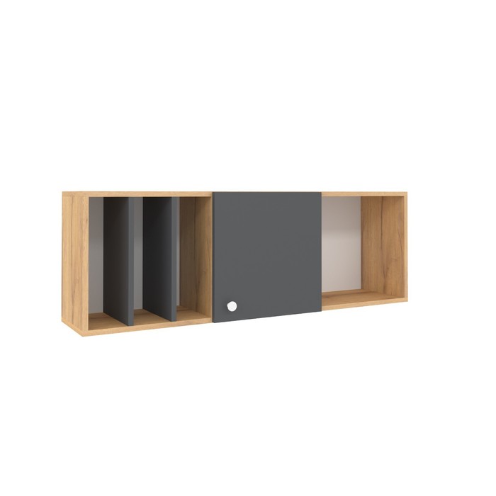 Шкаф навесной «Лойс 88», 1198 × 253 × 404 мм, цвет дуб золотистый / графит - фото 1901545757