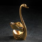 Набор ложек на подставке Magistro Swan, 7,5×5×15 см, 6 шт, цвет золотой - фото 24719383