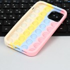 Чехол POP IT, для iPhone 12/12 Pro, силиконовый, разноцветный - Фото 3