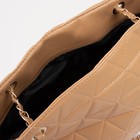 Сумка-шопер женская на молнии, цвет бежевый - фото 21509757