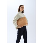 Сумка-шопер женская на молнии, цвет бежевый - фото 21509758