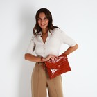 Сумка женская на магните, цвет коричневый - фото 59994871