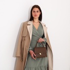 Сумка женская на клапане, цвет коричневый - фото 43592653