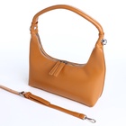 Сумка женская багет на молнии, 26×7×13 см, коричневая - Фото 8