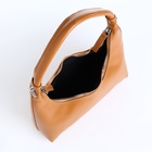 Сумка женская багет на молнии, 26×7×13 см, коричневая - Фото 9