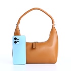 Сумка женская багет на молнии, 26×7×13 см, коричневая - Фото 10