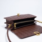 Сумка женская на клапане, цвет тёмно-коричневый - Фото 7