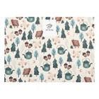 Набор салфеток на стол "Домики", ПВХ, 40*29 см, 2 штуки - фото 30996415