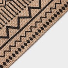 Салфетка сервировочная на стол Доляна «Африка», 44.6×29.5 см, бежевая с чёрным рисунком - Фото 3