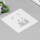 Трафарет пластик "Малыш панды" 20х20 см  (артикул 7422111)  большой выбор товаров оптом и в розницу по низким ценам с доставкой