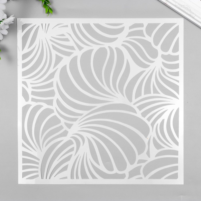 Трафарет пластик "Ракушки" 30х30 см - Фото 1