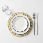 Салфетка сервировочная на стол Доляна «Переплет», d=25 см - фото 24213691