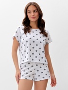 Пижама женская (футболка, шорты) KAFTAN Star, размер 40-42, серая - фото 24635998