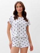 Пижама женская (футболка, шорты) KAFTAN Star, размер 48-50, серая - Фото 5