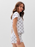 Пижама женская (футболка, шорты) KAFTAN Star, размер 48-50, серая - Фото 7