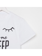 Пижама женская (футболка, брюки) KAFTAN Sleep, размер 40-42, белая - Фото 11